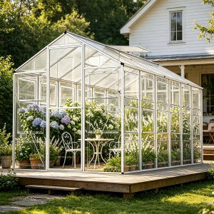 Drivhus Harmony 6,6 m² aluminium polykarbonat Gardeney Drivhus Harmony 6,6 m² aluminium polykarbonat Gardeney