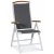 Ebbarp posisjonsstol hvit aluminium - grå/eik/hvit