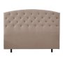 Sengegavl med knapper 160 x 125 cm beige - Capetown