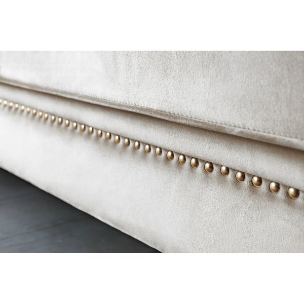 Lenestol i chesterfield beige fløyel - Milton Lenestol i chesterfield beige fløyel - Milton