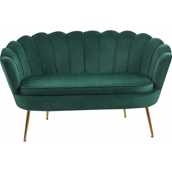 2-seters sofa grønn/messing - Kingsley 2-seters sofa grønn/messing - Kingsley
