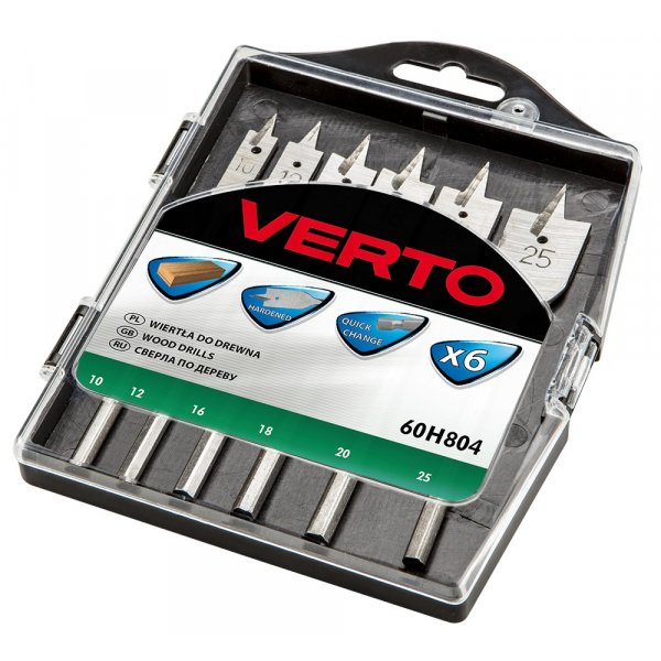 Flate trebor 10-25 mm, 6 deler