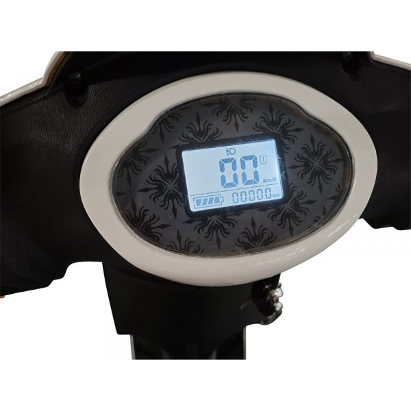 Elmoped 500W - Hvit + Ls kjede