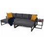 Modulsofa Mediolan med bord - Gr�/m�rkegr�