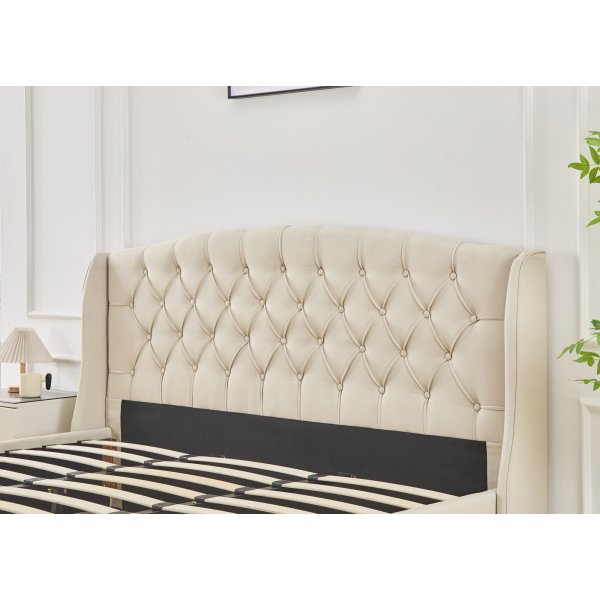 Sengeramme 180 x 200 cm - Beige
