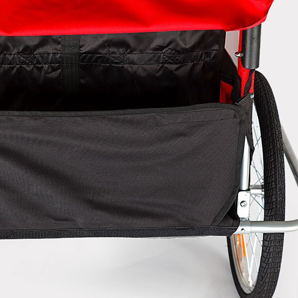 Sykkelvogn/joggevogn med sttdempere - Rd + Ls kjede