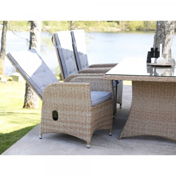 Spisegruppe Sienna: Spisebord inkludert 6 lenestoler fra Sienna Spisegruppe Sienna: Spisebord inkludert 6 lenestoler fra Sienna