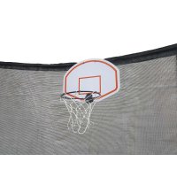 Basketkurv med ball for trampoline