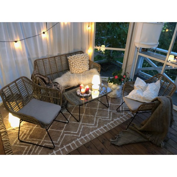 Lovsjö sofagruppe - Kunstrotting / Natur Lovsjö sofagruppe - Kunstrotting / Natur