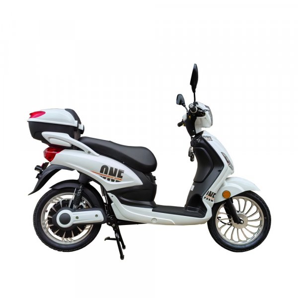 Elmoped 500W - Hvit + Ls kjede
