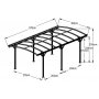 Carport - Arch-Premium 17m