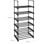 Timmie skohylle 45 x 106 cm - Sort Timmie skohylle 45 x 106 cm - Sort