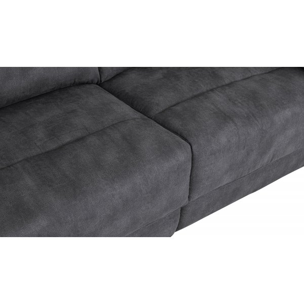2-seters lenestolsofa ekstra bred i gr�tt - 197 cm