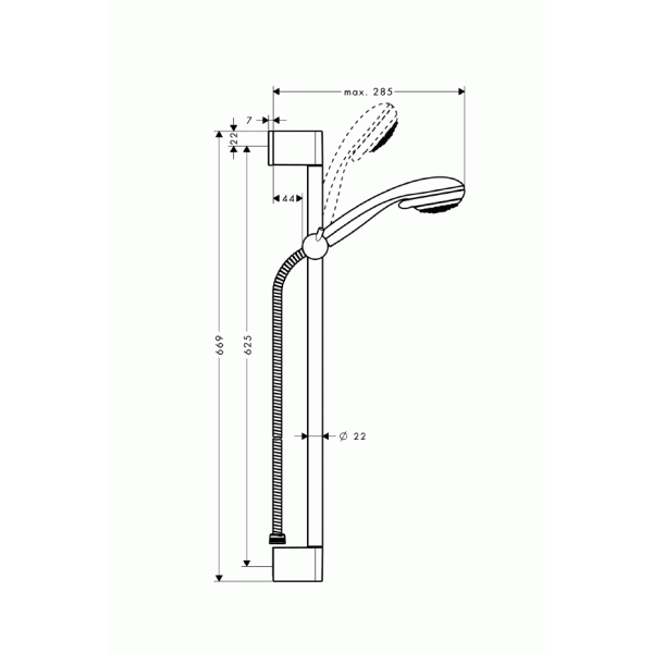 Hansgrohe Crometta 85 Vario dusjsett Hansgrohe Crometta 85 Vario dusjsett