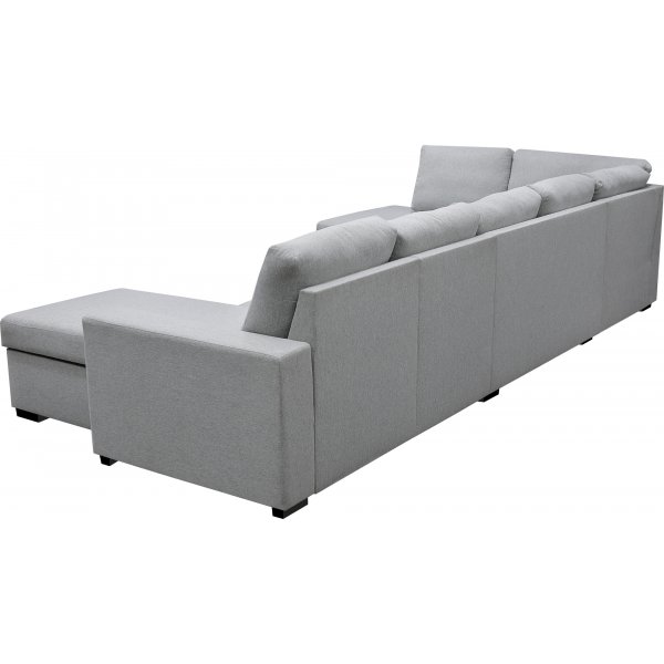 U-sofa Solna XL med oppbevaring - 367 cm - lys grå U-sofa Solna XL med oppbevaring - 367 cm - lys grå
