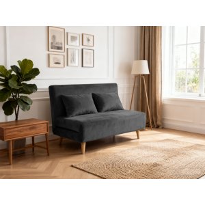 Helsingborg utfellbar sovesofa - mørkegrå | 193 cm Helsingborg utfellbar sovesofa - mørkegrå | 193 cm