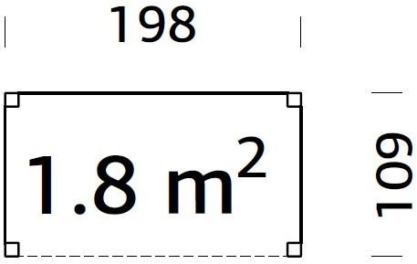 Modular Garden Skjul 1,8m² med kryssvegger - Hvitlakkert Modular Garden Skjul 1,8m² med kryssvegger - Hvitlakkert