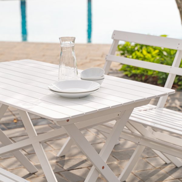 Knohult utegruppe - Klassisk hvit