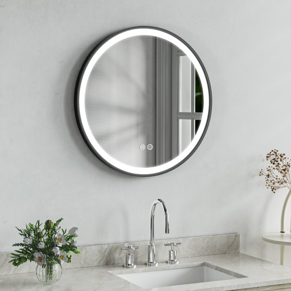 Baderomsspeil Luna med dimbart lys - 60 cm Baderomsspeil Luna med dimbart lys - 60 cm