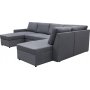 Sovesofa U-formet mørkegrå - Dream Sovesofa U-formet mørkegrå - Dream