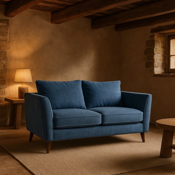 Sofa County 2-seter - Bl� Chenille