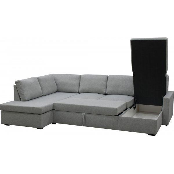 U-sofa sovesofa Tärnö vendbar med oppbevaring - 304 cm - lys grå U-sofa sovesofa Tärnö vendbar med oppbevaring - 304 cm - lys grå