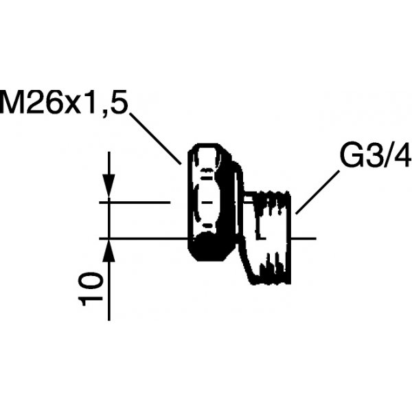 FM Mattsson Eksentrisk kobling (c/c 10) Krom FM Mattsson Eksentrisk kobling (c/c 10) Krom