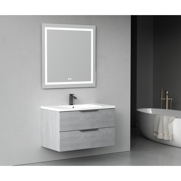 Baderomsmøbler London 90 cm - Betonggrå Baderomsmøbler London 90 cm - Betonggrå