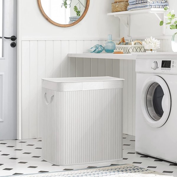 Carolin skittentøyskurv 150 l - Hvit Carolin skittentøyskurv 150 l - Hvit