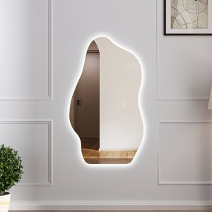 Stort speil 120x70 cm | LED-belysning med dimmer | Bianca Stort speil 120x70 cm | LED-belysning med dimmer | Bianca