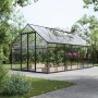 Drivhus Titan med herdet glass - 10,7 m + Drivhusrengjring