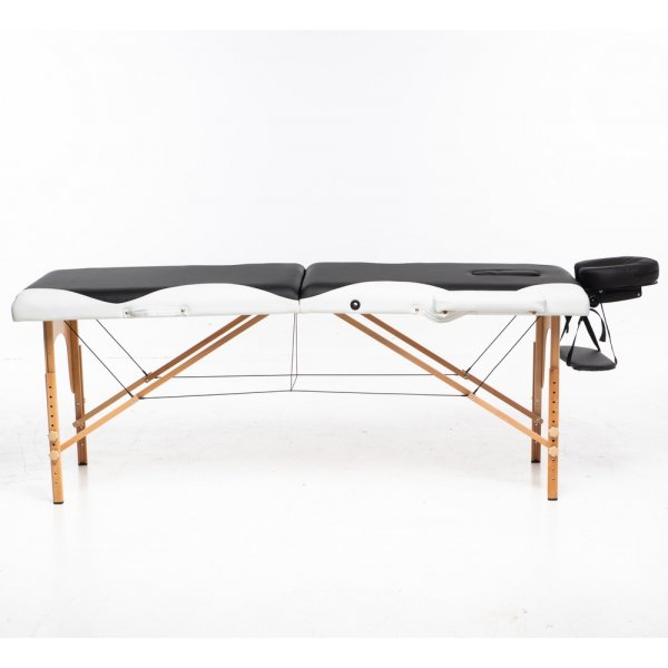 Massasjebord med treben - 2 soner - Svart/Hvit Massasjebord med treben - 2 soner - Svart/Hvit