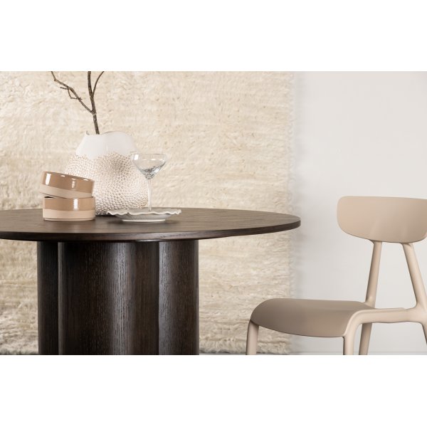 Spisebord Olivia rundt 110 cm mokka Spisebord Olivia rundt 110 cm mokka