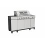 Gassgrill med sidebrenner og oppbevaringsskap - 6 brennere - rustfritt st�l