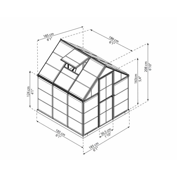 Harmony drivhus - 3,4 m
