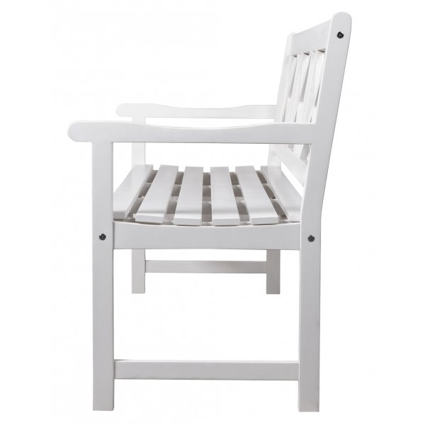 Hagebenk Bohus 3-seter 157 cm - hvit Hagebenk Bohus 3-seter 157 cm - hvit