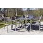 Scottsdale utespisegruppe med 6 stk karmstoler (stablebare) og spisebord 190 cm - Gr