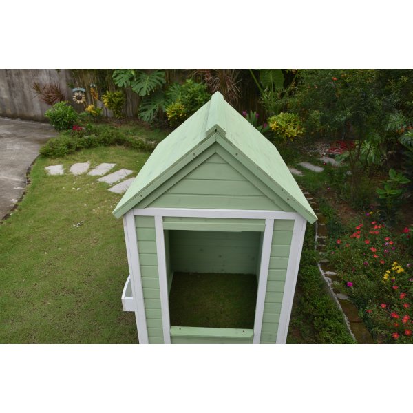 Lekehus - Gr�nn & hvit