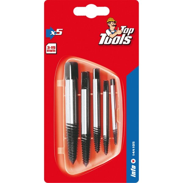 Skrueutdrager, 5 deler Skrueutdrager, 5 deler