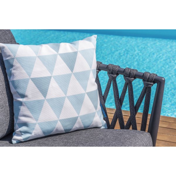 Livsstil Hage utegruppe Ipanema med sofa, 2 lenestoler og salongbord - Grå / Teak / Olefin Livsstil Hage utegruppe Ipanema med sofa, 2 lenestoler og salongbord - Grå / Teak / Olefin