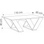 Pipra salongbord 110 x 60 cm - Hvit Pipra salongbord 110 x 60 cm - Hvit