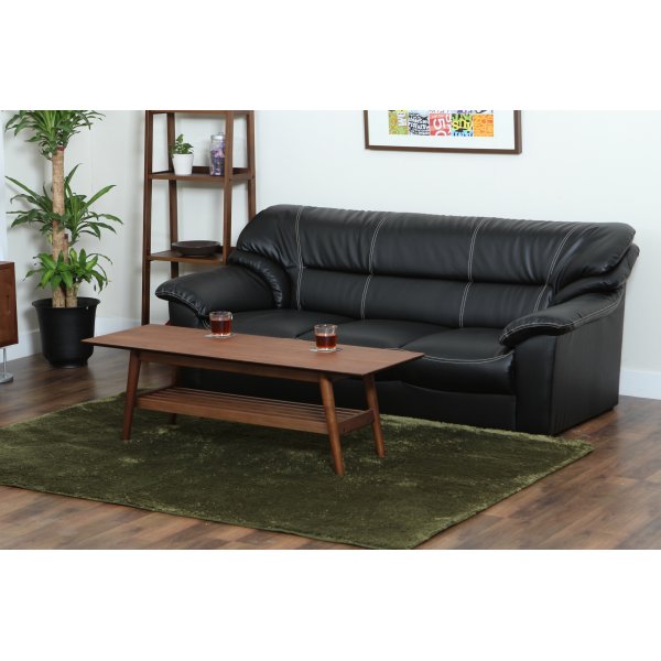 Dominic sofa 3-seter - Svart kunstskinn Dominic sofa 3-seter - Svart kunstskinn