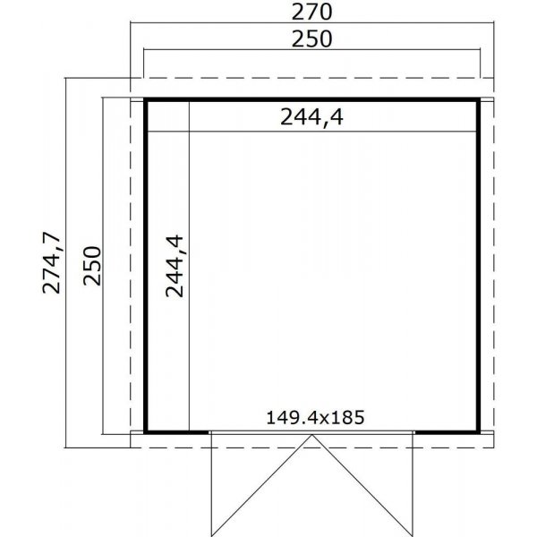 Bod Sammi D - 6,2 m² Bod Sammi D - 6,2 m²