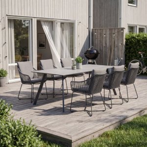 Utend�rs spisegruppe 6 stoler og spisebord 220 cm - Lifestyle Garden