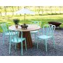 Spisegruppe Salt teak: Teakbord, rundt, 120 cm inkludert 4 stk. Bally stoler
