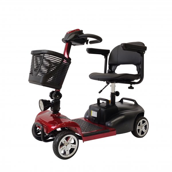 G�-sparkesykkel 250W - Elektrisk 4-hjuls batteri + Reflekterende sele