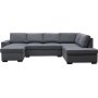 U-sofa Solna vendbar - 309 cm - mørkegrå U-sofa Solna vendbar - 309 cm - mørkegrå
