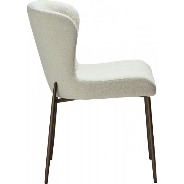 Glam spisestuestol bouclé / antikk messing Glam spisestuestol bouclé / antikk messing