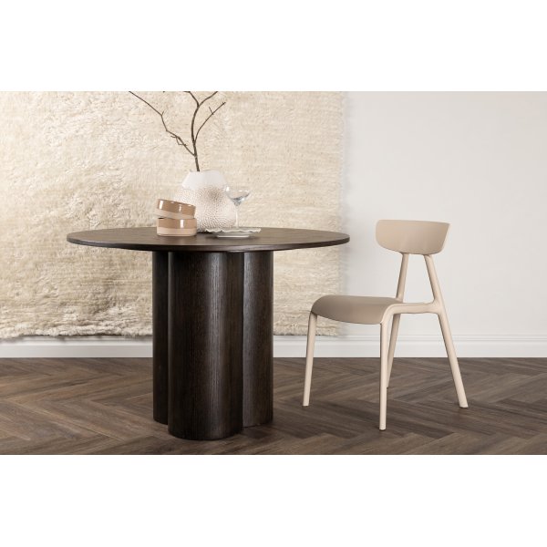 Spisebord Olivia rundt 110 cm mokka Spisebord Olivia rundt 110 cm mokka