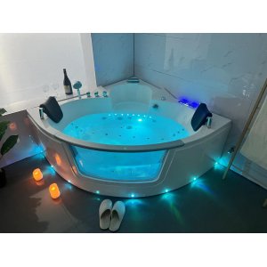 Massasjebadekar - Freja | Blank hvit akryl | Med varmeelement